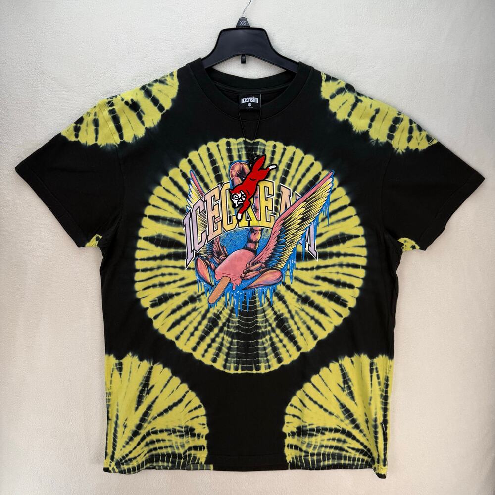 ICE CREAM BBC MEN'S SIZE SMALL SCORPION KNIT TSHIRT ASPHALT NWT